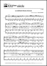 Le depart pour l'ecole SA choral sheet music cover